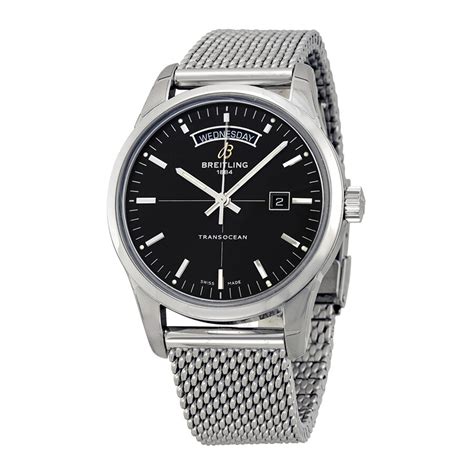 breitling transocean stainless steel men& 39|breitling transocean watches for men.